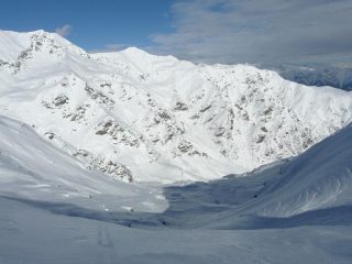 il vallone di salita dal colle dei funs