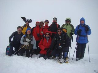 il team al colle di Kalksteinerjochl 