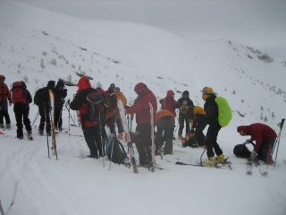 Sulla spalla sotto la vetta