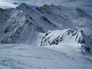 Dalla vetta la discesa