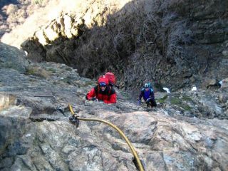 Eugenio e Nicola in uno dei tratti forse più impegnativi 