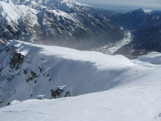 La cresta del plateau verso Fornolosa