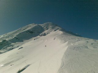 In discesa nella parte alta.