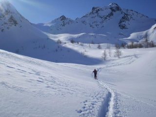 In salita verso il colle