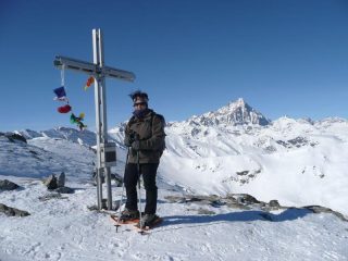 alla croce poco prima della vetta