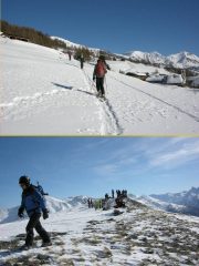 in salita e in punta