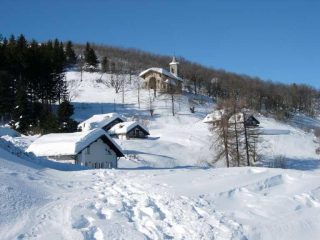 In prossimità dell'arrivo della funivia