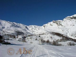 Da Scalaro l'itinerario di salita con al centro la Punta Cavalcurt