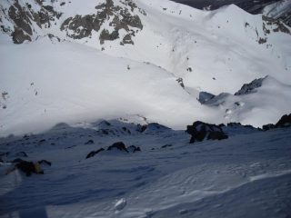 Pendio finale dalla Cima