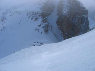 si inizia ad intravedere il rifugio Maria...