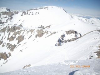 la paretina est del Mongioie 