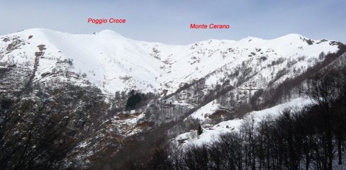La cresta percorsa