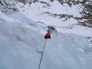 Uscita dal secondo tiro del Paretone