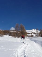 Federica (sullo sfondo il Gran Costa)