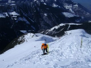 Sulla cima del Monte Lago