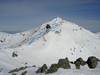 Punta la Rasciassa dal colle di Luca