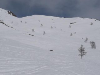 la prima valletta salendo in ottime condizioni