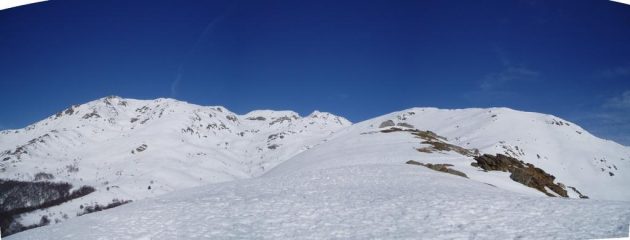 panorama della testata della valle