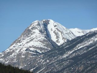il canalone visto dall'imbocco della Val Clarée