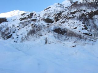 valanga dietro alle piane di montesinaro