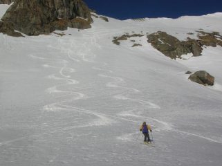 Pendii sotto la cima.