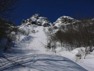 Il versante di discesa