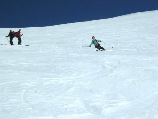 discesa dal canalone