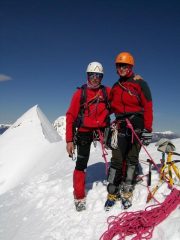 Paola e Giulio in vetta