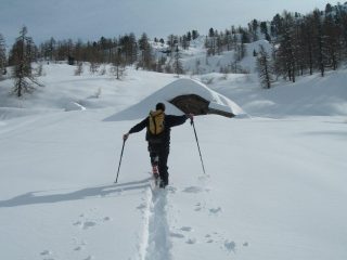parte superiore dell'itinerario