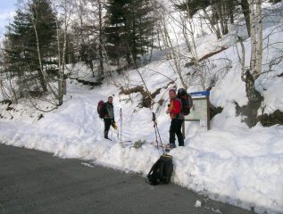 Partenza da Pian Colombano