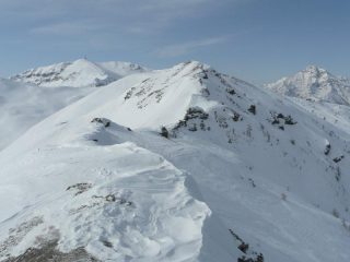 la cresta verso rocca nera