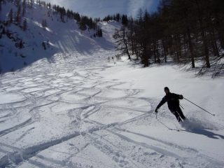 Ultima parte della discesa