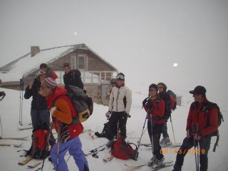 al rifugio nevica