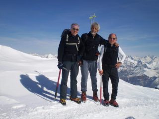 Con Peppino e Massimo in cima