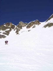 canale di discesa sulla destra
