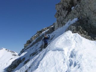 Passaggio delicato per raggiungere l'inizio del canale