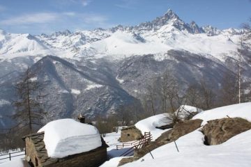 Splendida vista sul Monviso nella parte bassa