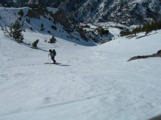 Il canalone nella parte bassa
