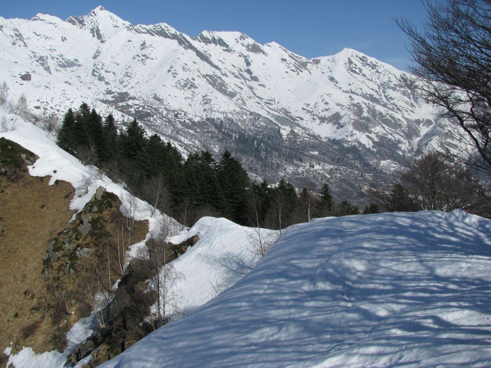 La dorsale oggetto del percorso