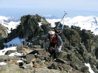 Arrivo in vetta