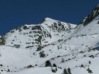 Punta Malta e vallone di discesa