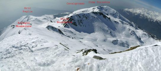 Panorama dalla cima verso S. Giacomo