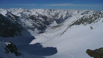 Dal colle Seilliere verso la val Pellice