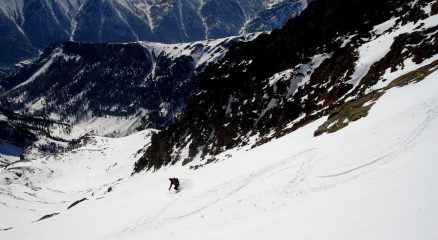 Discesa quota 3200 m. ca