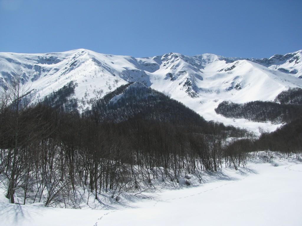Monte Merqua dal fondo del vallone