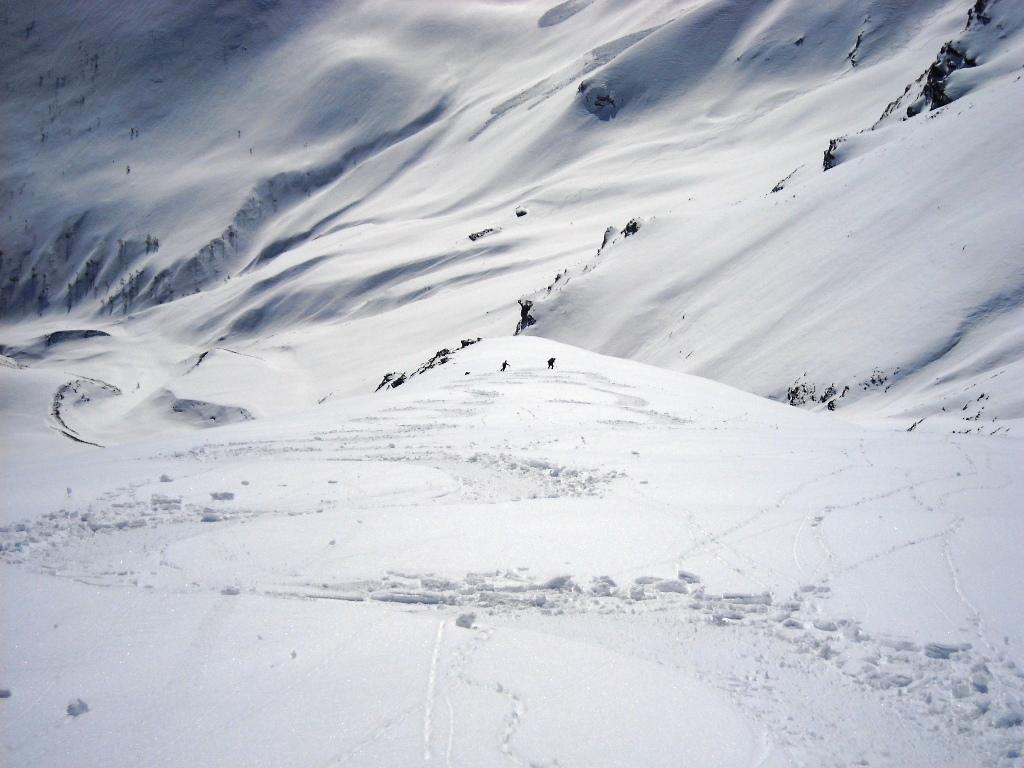 Discesa verso gli alpeggi del Selleries