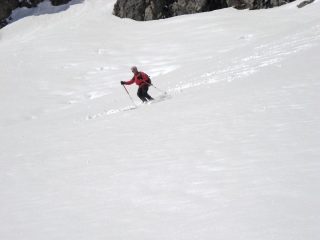 Paulin in discesa dal Robinet