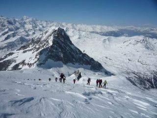 Ultimi metri prima del colle del Breithorn