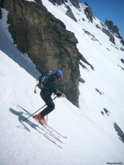 Enrico nelle rampette superiori