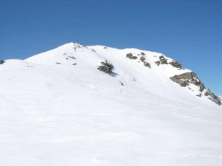 Sulla cresta, in vista della cima